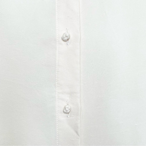 Bloomingdale’s 100% Silk Tunic Ivory Size 10 - Picture 3 of 4